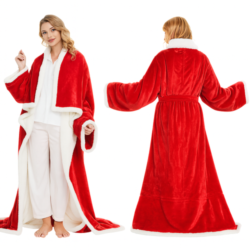 Heated Blanket with Foot Pockets