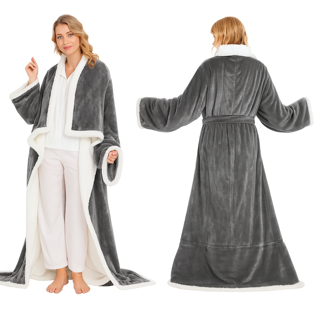 Heated Blanket with Foot Pockets